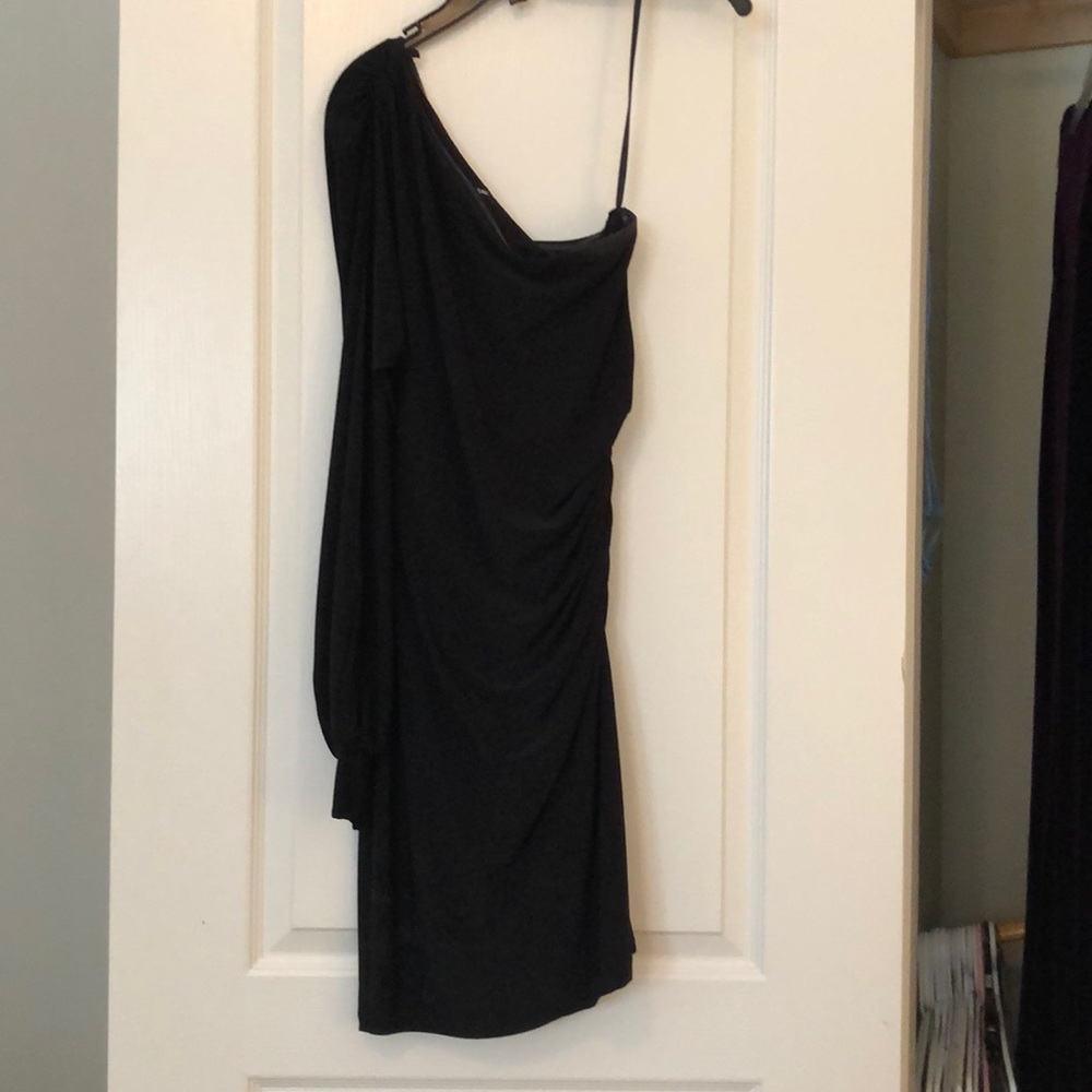 Le Chateau One Shoulder Ruched Dress